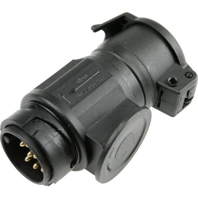 AS Schwabe 60469 Aanhangeradapter [Stekker, 13-polig - Stekker, 7-polig] Kunststof
