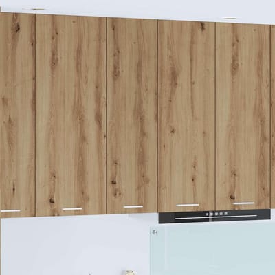 vidaXL - Hangkast - Artisan - Eiken - 30 - x - 31 - x - 100 - cm - Bewerkt - hout