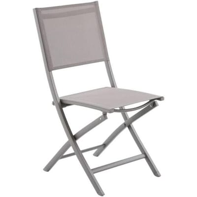 5five Essentia inklapbare stoel van aluminium, kleur hazelnootkoffie