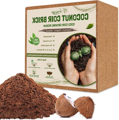 Kokosbaksteen - Plantenmedium - Planten Kweken - 100% Natuurlijk - 45 kg - Bruin