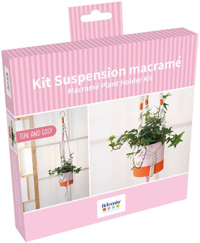 Macramé bloempothanger kit - Artemmio