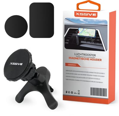 Telefoonhouders Auto Magnetisch - 360 Graden Draaibaar - Telefoonhouder auto ventilatie - GSM Houder Auto Magneet - Inclusief Magneet Stickers - Driepuntsteun