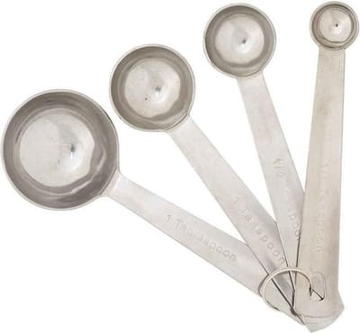 Cosy en Trendy Maatschepjes/maatlepeltjes - 4x - RVS - 1,25/2,5/5/15 ml