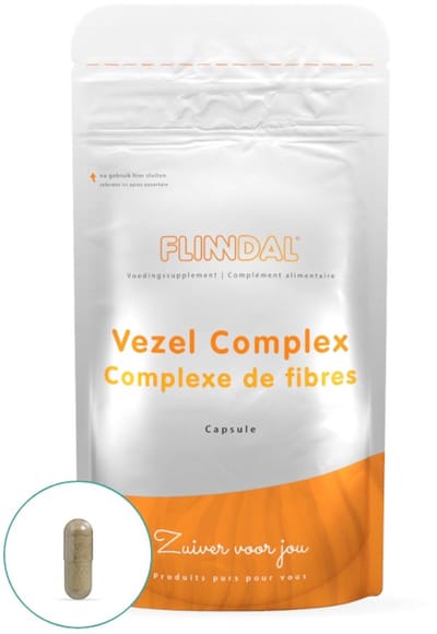 Flinndal Vezel Complex Capsule - Voor Darmen en Stoelgang - 30 Capsules
