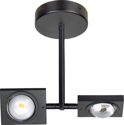 ETH Jake Spot 2x Led met lens 3 step dimming 2700k 10w zwart 782L