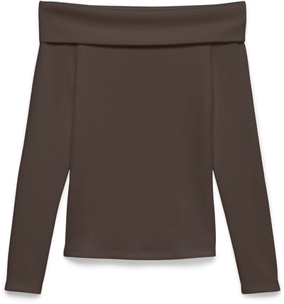 VERO MODA - VMMILLE LS OFF SHOULDER TOP JRS EXP SB3 - Dames - Blouses