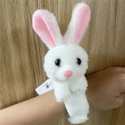Verjaardag Jungle Dier Knuffeldier Polsband Klap Cirkel Panda Tijger Cartoon Klap Armband Comfortabel Pluche Speelgoed Speelgoed voor Kinderen