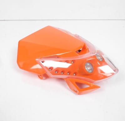 een e.t. oranje koplamp plaat voor motorfiets halogeen led optic tuning