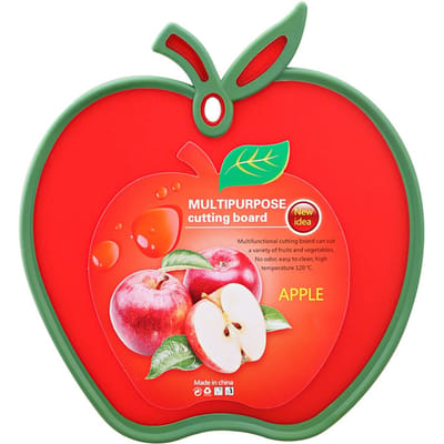 Creatieve Fruit Vorm Voedsel Snijblok Snijd Groenten Snijplanken PP Materiaal Hakmolen Flutto Keukengereedschap Kookgerei rood