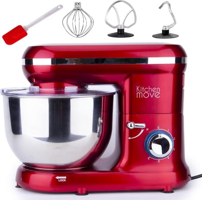 Keukenmachine - Mixer Banketbakker - Deeg Kneden - Planeetmengsysteem - 5.5 liter - Rood
