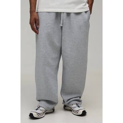 Essentiële Baggy Leg Jogger | Grey Marl | Size 4XL