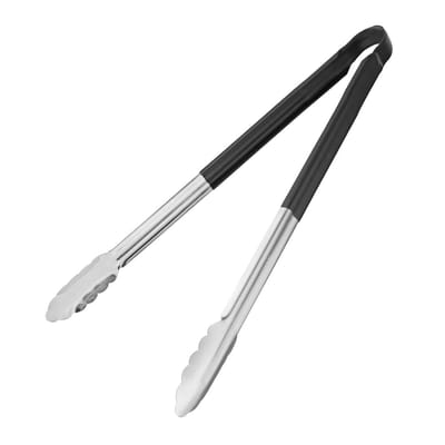Hygiplas kleurgecodeerde serveertang zwart 405mm
