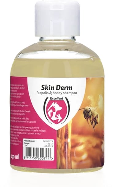 Excellent Skin Derm Propolis (Honing) Shampoo -  Verzorgende shampoo, die het herstellend vermogen van de huid ondersteunt - Nederlands- en Franstalige verpakking - 250 ml