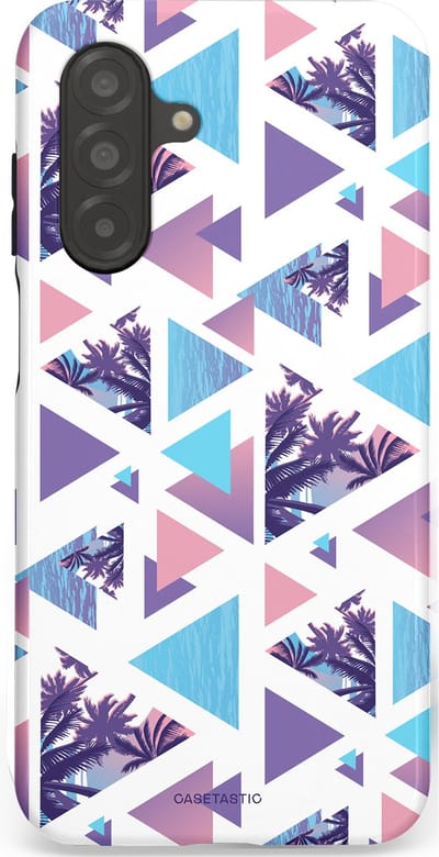 Casetastic Hoesje Geschikt voor Samsung A26 - Stijlvolle Beschermende Duo-layer Case - Zomervibe geometrie