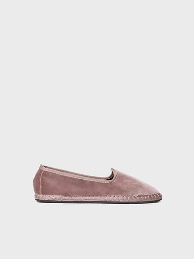 Dames ballerina's van fluweel | CLAUDINA