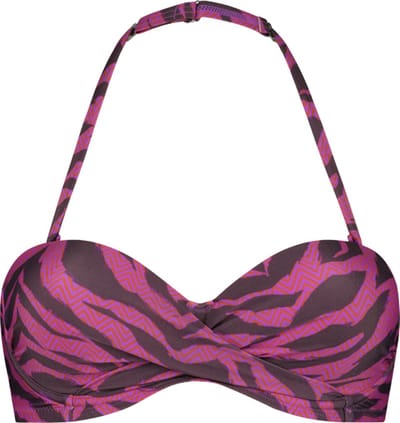 Beachlife Zigzag Zebra multiway bikinitop