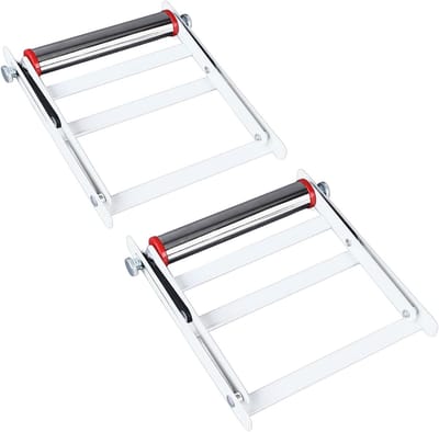 Zaagmachine Steunframe - Zaagpaard Rollen - Precisie Zagen - In Hoogte Verstelbaar - 55-135 mm - Zilver
