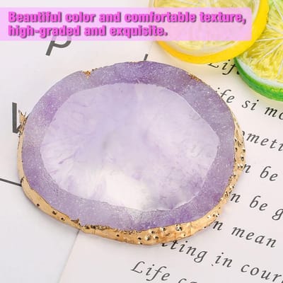Hars Nail Art Palet Verf Tekenen Kleur Schotel Gouden Rand Manicure Nagel DIY Tool Paars zwart