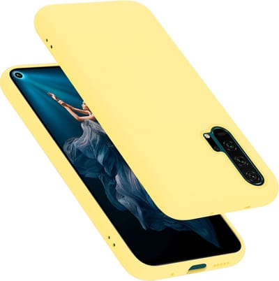 Cadorabo Hoesje geschikt voor Honor 20 PRO in LIQUID GEEL - Beschermhoes gemaakt van flexibel TPU silicone Case Cover