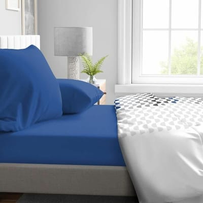 Verstelbaar onderlaken HOME LINGE PASSION HP71767 Blauw 140 x 190 + 30 cm