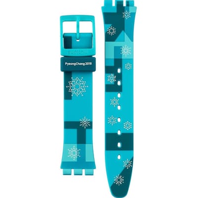 Swatch Plastic - Originals Medium (34mm) /Access/Solar/Musicall/Stop - G/SK/SL/SR/SS/SO28 AGZ312 Snowlympics Horlogeband