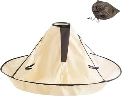 Kappersmantel - Haarknipcape - Haar knippen - Waterdicht polyester - 90cm diameter - Zwart
