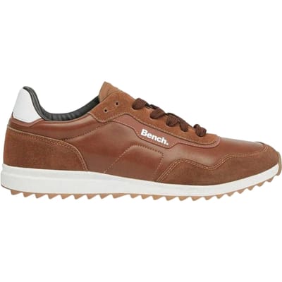 Bench Heren Brooke suède platte sportschoenen (Tan)