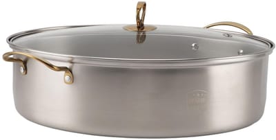 Dailygoods- Visstoompot Roestvrij staal - Multifunctioneel Kookgerei - Glazen
