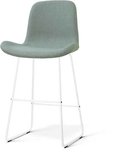 Nolon Nino-Fé barkruk saliegroen - wit onderstel - 75 cm