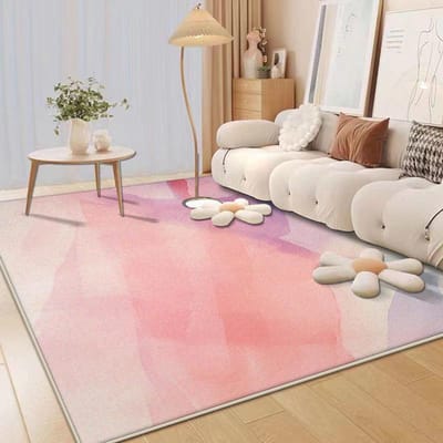 Noordse Luxe Roze Tapijten Woonkamer Decoratie Huis Eenvoudig Tapijt Modern Meisjesslaapkamer Zachte Vloermat Kamer Bedzijde Grote Kleden 60*90cm