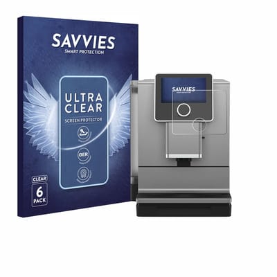 Savvies - Screenprotector voor Nivona NICR 970 - Folie Beschermfolie transparant 6 Stuks