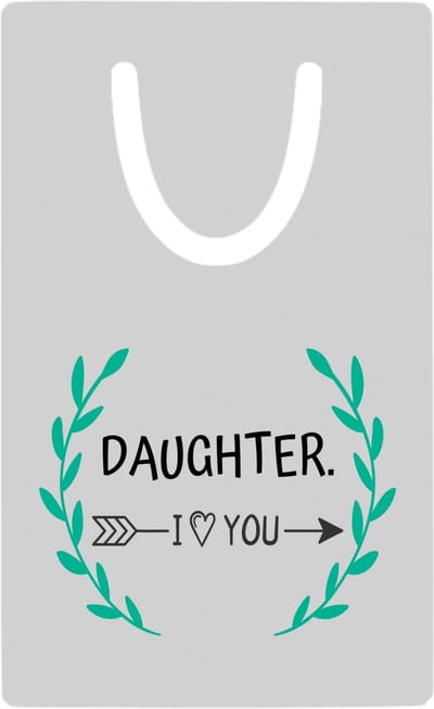 Hacebo® - daughter I love you metalen boekenlegger - Dochter - de liefste dochter - verjaardag - cadeautje voor dochter - dochter artikelen - kado - geschenk Bladwijzer boekenleggers - 7.6 cm x 5cm