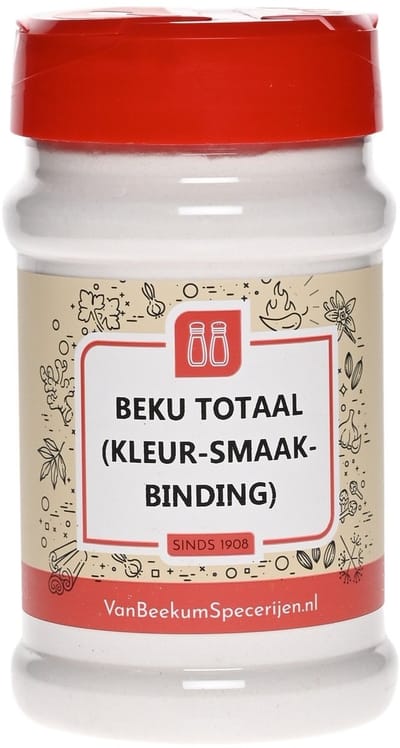 Van Beekum Specerijen - Beku Totaal (kleur-smaak-binding) - Strooibus 250 Gram