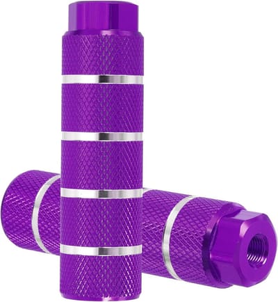 Fiets Steunen - Voetsteunen - Extra Ondersteuning - Duurzaam Aluminium - 9 mm As - Paars