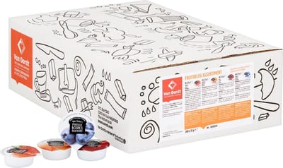 Van Oordt | fruitbeleg/jam - assorti cups kleinverpakking | 240 x 15 gram