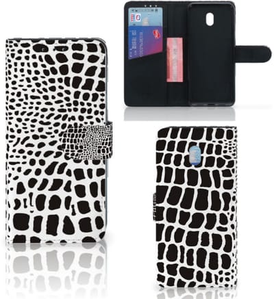 Xiaomi Redmi 8A Telefoonhoesje met Pasjes Slangenprint