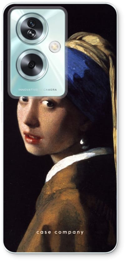 Case Company® - Hoesje geschikt voor Oppo A79 hoesje - The Pearl Earring - Soft Cover Telefoonhoesje - Bescherming aan alle Kanten en Schermrand