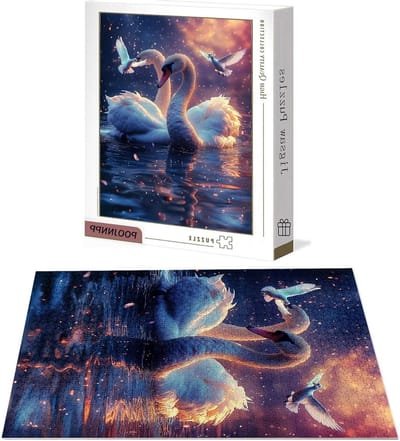 Legpuzzels 4000 stukjes - Sterrenhemel Puzzel - Ontspanning Thuis - Hout met Poster - 141x87 cm - Meerdere Kleuren