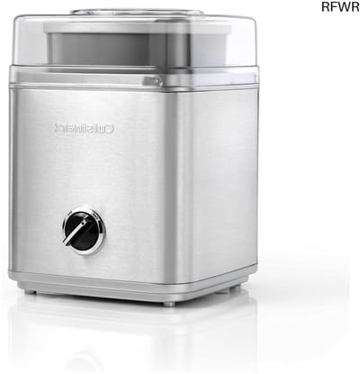 IJsmachine Deluxe - Dessert Maker - Zelf IJs Maken - Twee Kom optie - 2 Liter Capaciteit - Zilverkleurig