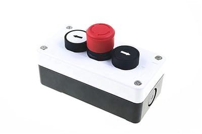 Noodstop Drukknop - Schakelkast Bediening - Machine Bediening - Zelfvergrendelend Start - 3 Gaten - Rood/Groen