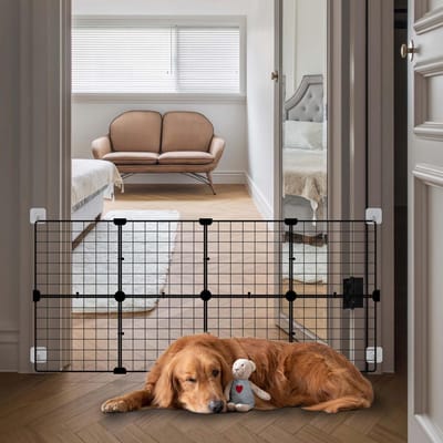 Unyqoos ® Veiligheidshek voor Huisdieren zonder Boren - Multifunctioneel en Eenvoudig te Installeren