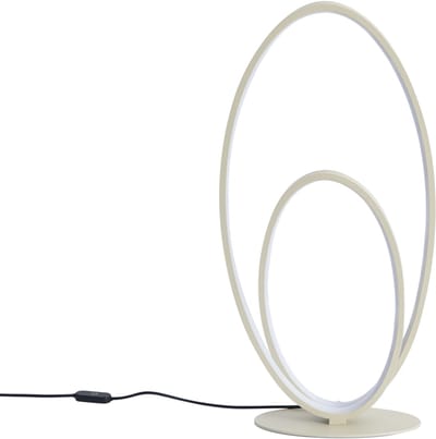 QAZQA boomerang - Design Dimbare LED Tafellamp met Dimmer - 1 lichts - H 50.6 cm - Beige - Woonkamer | Slaapkamer