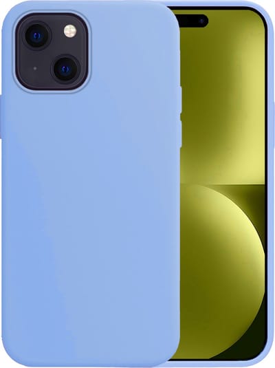 Hoesje - Geschikt voor Apple iPhone 15 - Sterk & Shockproof - Hoes Cover - Siliconen Case - Telefoonhoesjes - Lichtblauw