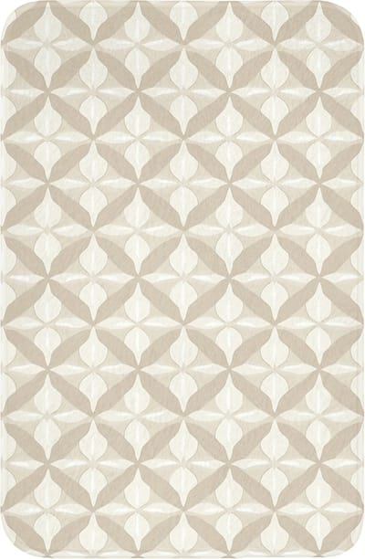 WC mat 40x60 cm - Antislip - Patroon - Klassiek - Beige - Toiletmat - Vloermat - Douchemat - Toilet tapijt - Toiletmatten