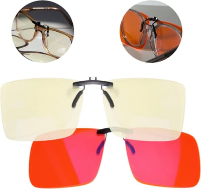 Blue Light Bril Clip-On Bundel voor Leesbril – Dag & Nacht Set – Dag & Nacht Blauw Licht Filter – Beschermt Bioritme, Focus & Nachtrust – Vermindert Oogvermoeidheid