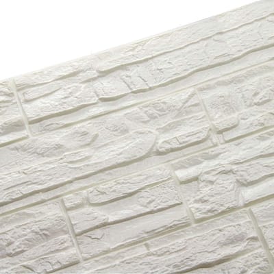 Dailygoods- 3D-behang zelfklevend - muurdecoratie - baksteen reliëf - lichtgewicht - waterdicht - 60 x 60 cm (1 stuk) - Muursticker
