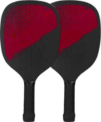 Pickleball Racket Set - Sportset - Buiten Spelen - Robuust Hout - 2 Rackets 4 Ballen - Groen