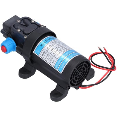 Micro Membraanpomp Elektrisch Hoge Druk DC Zelfaanzuigend Boost Autowassen Reiniging 6L min 24V 250mA