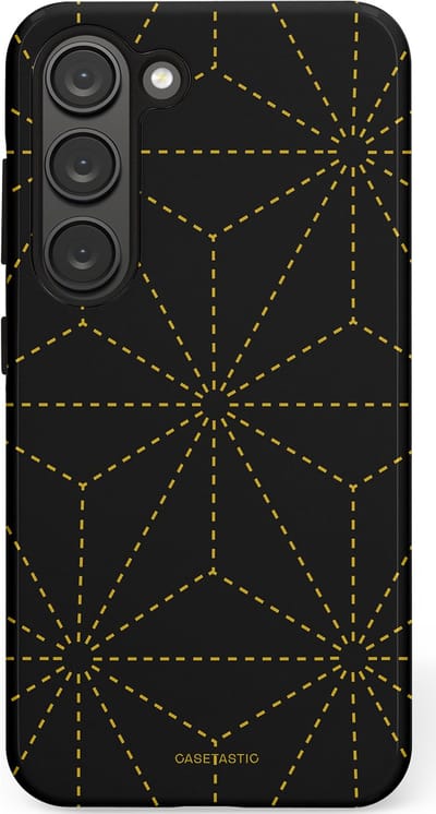 Casetastic Hoesje Geschikt voor Samsung S23 - Stijlvolle Beschermende Duo-layer Case - Vouwlijn