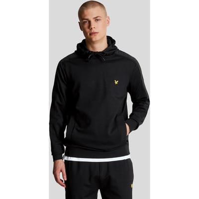 Lyle & Scott zwarte sweathoodie met zakmerk